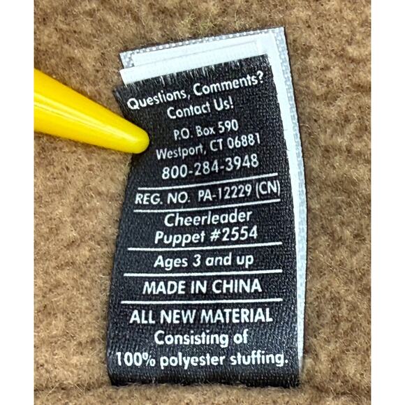 Melissa & Doug Cheerleader Puppet WITH Stick Wood Rod #2554 Megan Pompomovich - Picture 8 of 9